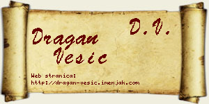 Dragan Vesić vizit kartica